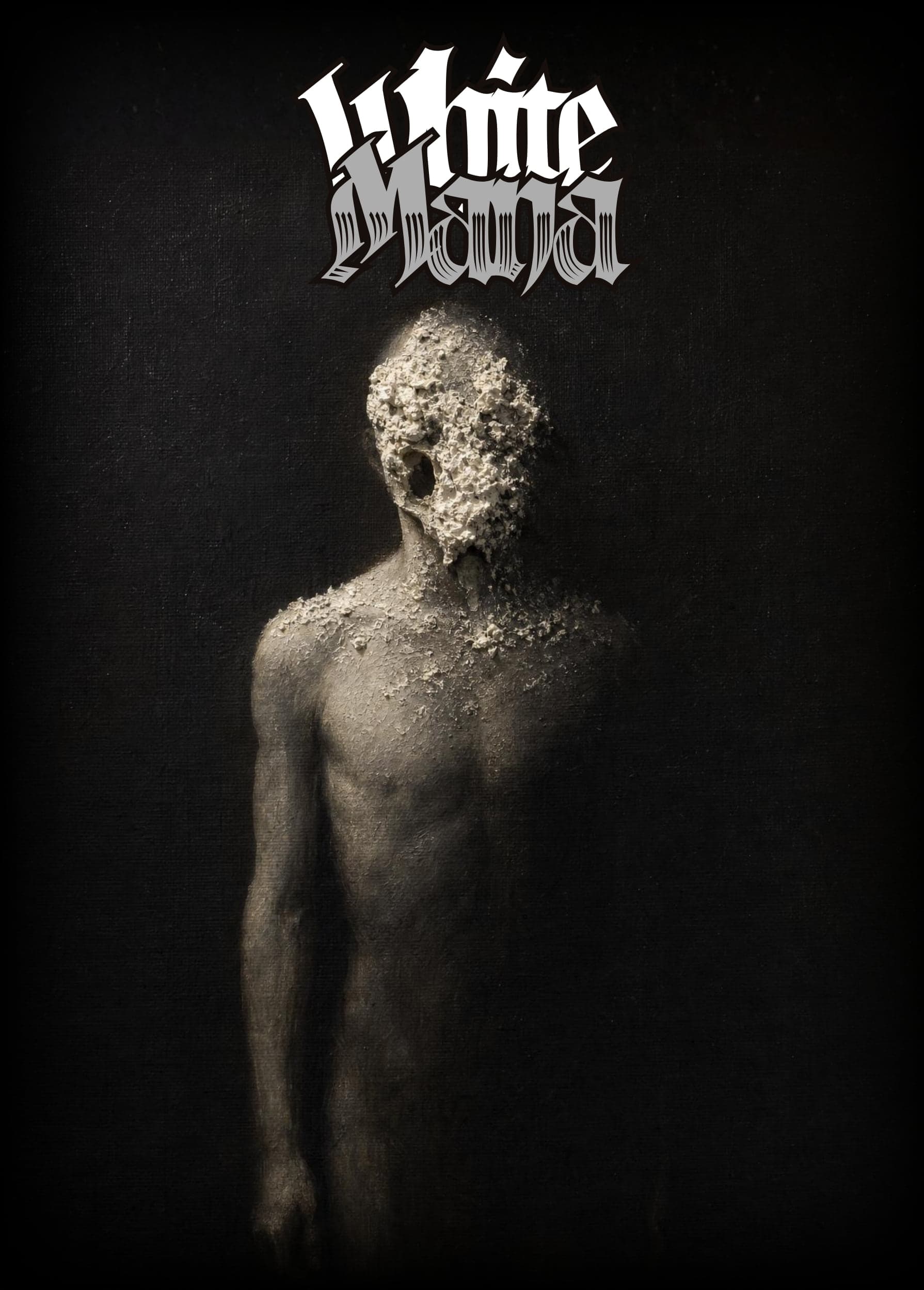 White mana token, a chalk-crusted effigy